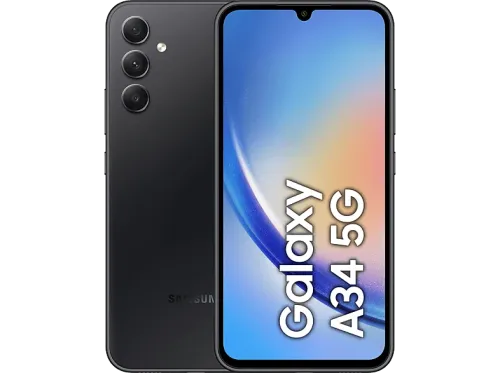 Móvil Samsung Galaxy A34 Black 256 GB 8 GB RAM 6.6 " FHD+ Mediatek Dimensity 1080 Octa-Core 5000 mAh Android 13