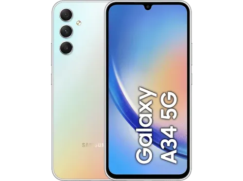 Móvil Samsung Galaxy A34 Silver 128 GB 6 GB RAM 6.6 " FHD+ Mediatek Dimensity 1080 Octa-Core 5000 mAh Android 13