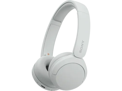 Auriculares inalámbricos Sony WH-CH520 Bluetooth 50 horas de autonomía Carga rápida 360 Audio Conexión multipunto Casco estilo diadema Blanco