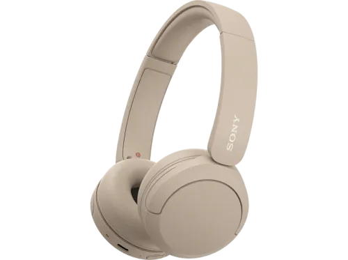 Auriculares inalámbricos Sony WH-CH520 Bluetooth 50 horas de autonomía Carga rápida 360 Audio Conexión multipunto Cascos estilo diadema Beige