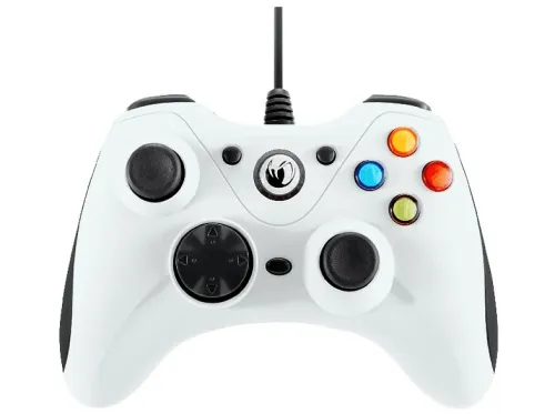 Mando Nacon PCGC-100XF Para PC Cable Blanco