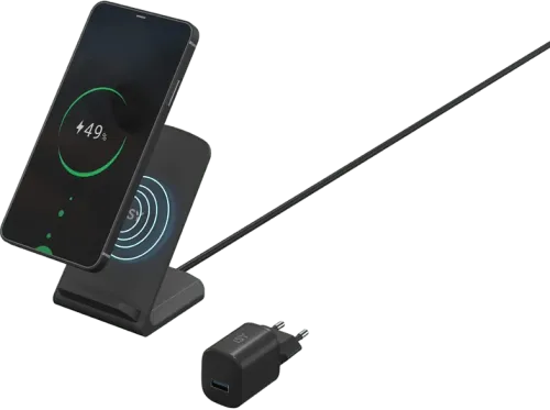 Cargador inalámbrico ISY IWQ-2010 10W Universal Carga rápida Negro