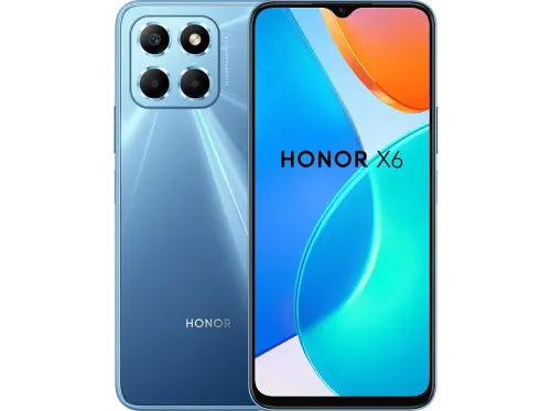 Móvil Honor X6 Ocean Blue 64 GB 4 GB RAM 6.5 " HD Mediatek Helio G25 5000 mAh Magic UI 6.1 basado en Android 12