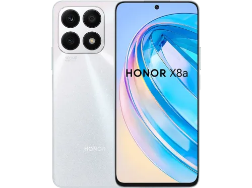 Móvil Honor X8a Titanium Silver 128 GB 6 GB RAM 6.7 " HD+ Mediatek Helio G88 4500 mAh Magic UI 6.1 basado en Android 12