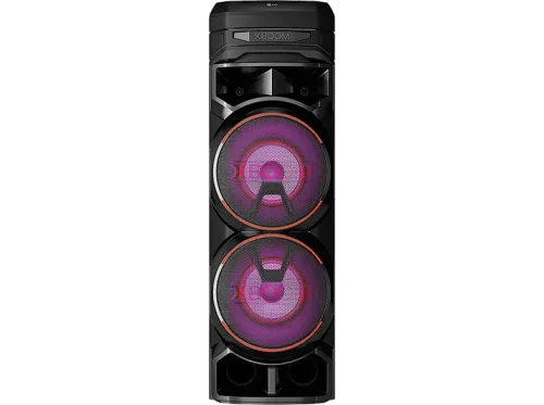 Altavoz Bluetooth LG RNC9 Luces Multi Color Efectos DJ. Función karaoke. Efectos de Voz Negro
