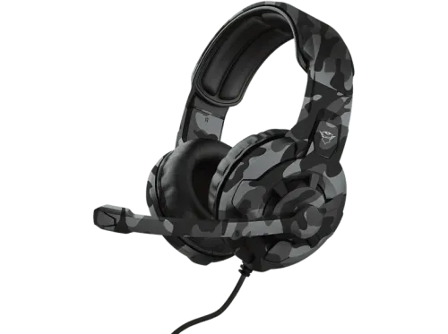 Auriculares gaming Trust GXT 411K Radius Micrófono Multiplataforma Negro camuflaje