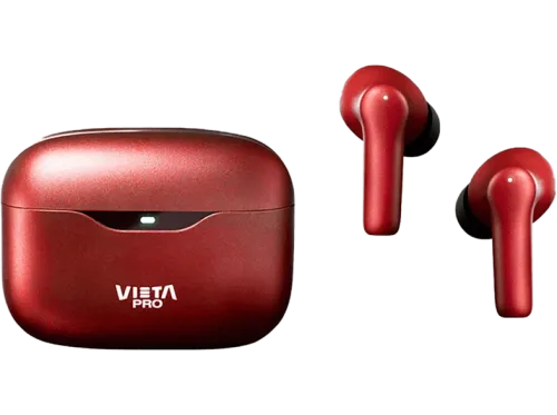 Auriculares True Wireless Vieta Pro Mute 2 ANC-35db Dual Pairing Voice Assistant 22 hs Rojo