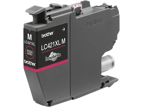 Cartucho de tinta Brother LC421XLM Tinta Magenta Rendimiento de hasta 500 páginas Magenta