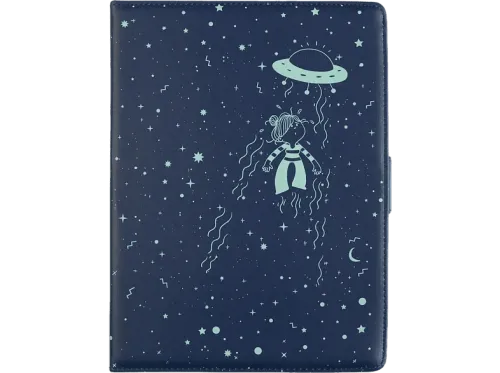 Funda tablet La Volatil Ovni Universal Para Tablet De 10.2" a 10.4" Tipo Libro Azul
