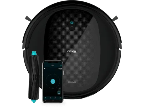 Robot aspirador Cecotec Conga 1990 Titanium 4 en 1 35 W 160 min 62 dB Wi-Fi Negro