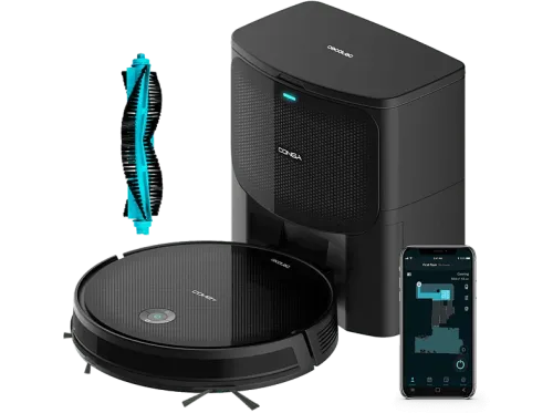 Robot aspirador Cecotec Conga 2299 Ultra Home Vital 2100 Pa 160 min Incluye base de autovaciado Wi-Fi Negro
