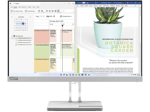 Monitor Lenovo L24E-40 23.8" FHD LED VA Tiempo respuesta 6 ms HDMI 1.4 VGA Gris
