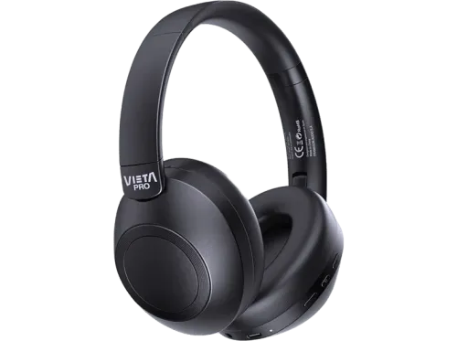 Auriculares inalámbricos Vieta Pro Way 3 Dual Pairing Gaming Mode Doble plegado 50 hs Negro