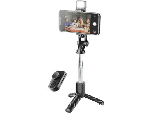 Palo Selfie BTSELFIESTICKSPARK Con mando a distancia Negro