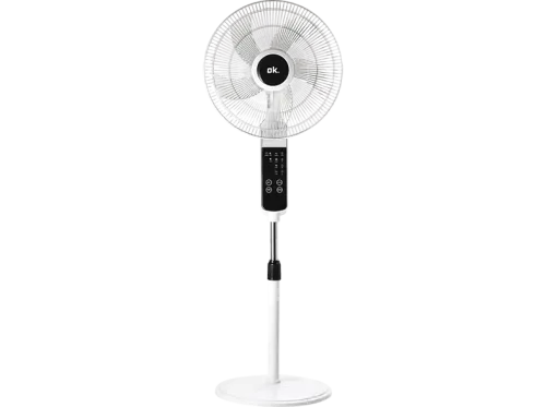 Ventilador de pie OK OSF 406023 ES 60 W 3 velocidades  Mando a distancia Temporizador Blanco