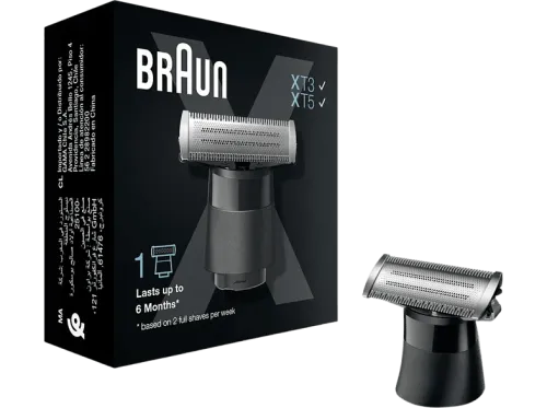 Recambio para afeitadora Braun XT10 Para afeitadora Braun Series X Cuchillas 4D Negro