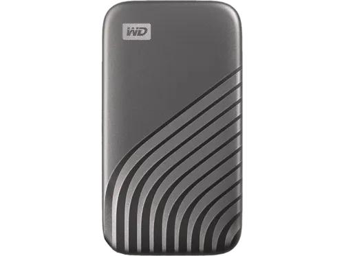 Disco duro SSD externo 2 TB WD My Passport SSD Portátil Lectura 1050 MB/s USB 3.2 Para Windows y Mac Gris