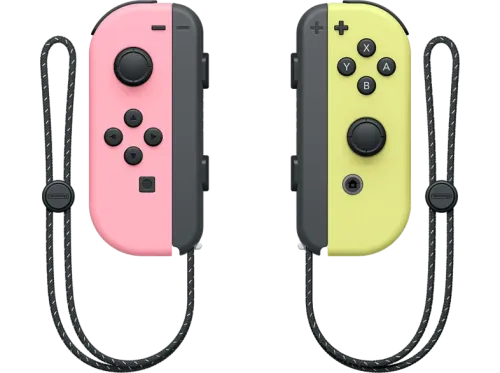 Mando Joy-Con Set Nintendo Switch Izquierda y Derecha Vibración HD Rosa y Amarillo pastel