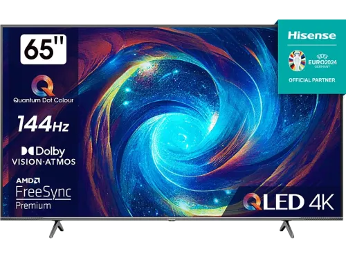 TV QLED 65" Hisense 65E7KQ Pro UHD 4K Quad Core Gaming Smart TV Dolby Vision IQ & Atmos Gris