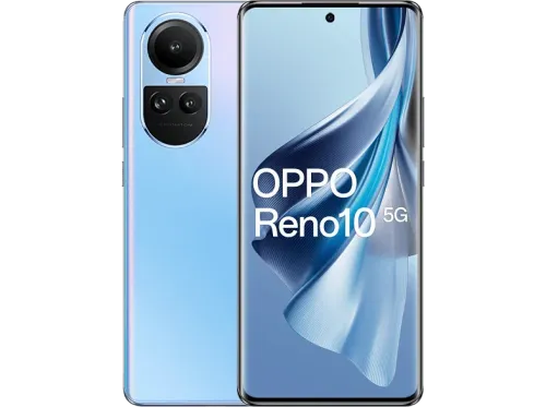 Móvil OPPO Reno10 5G Ice Blue 256 GB 8 GB RAM 6.7" AMOLED Full HD+ Mediatek Dimensity 7050 5000 mAh Android 13