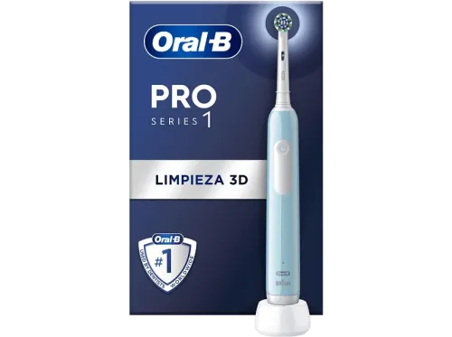 Cepillo eléctrico Oral-B Pro Series 1 2 Cabezales Temporizador 3 Modos Tecnología 3D Azul