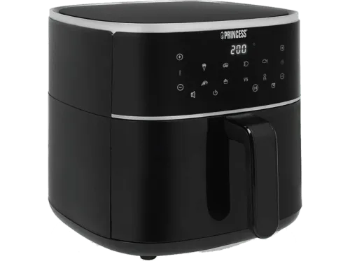 Freidora de aire Princess 183036 Aerofryer 6 l 1500 W Pantalla LED táctil  6 programas preestablecidos Negro
