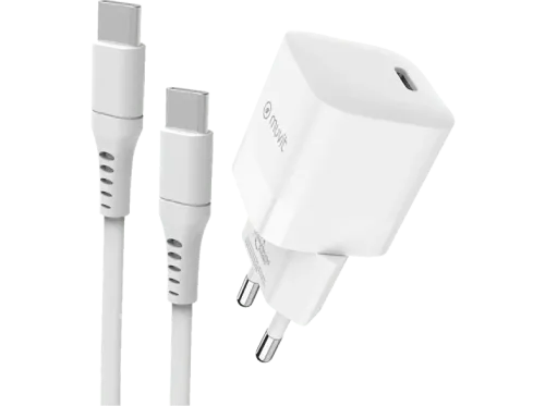 Cargador Muvit for Change Pack cargador + Cable Universal 30W  Blanco