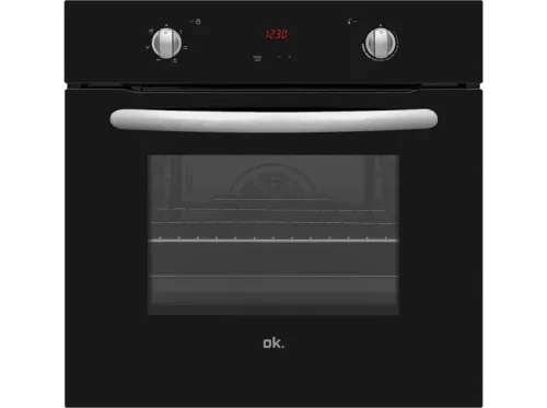 Horno OK OBO 521-3 M A1 65 Litros Independiente Pirolítico Bloqueo infantil Negro