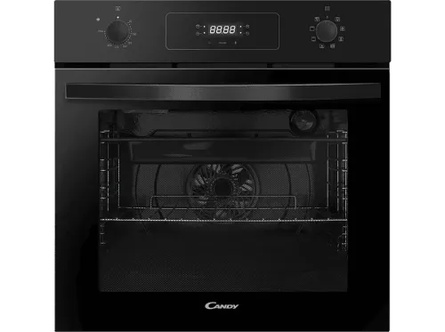 Horno Candy Idea FIDCP N625 L Multifunción Limpieza por agua 60 cm 65 l 8 funciones Display con timer touch Guía telescópica Negro