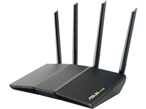 Router WiFi ASUS RT-AX57 3 Gbit/s Wifi 6 Doble banda Control parental Compatible Aimesh Gaming y Streaming Negro