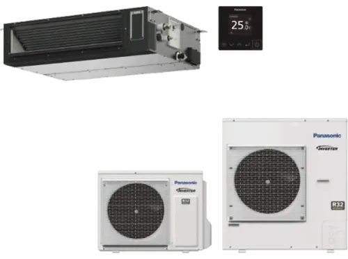 Aire acondicionado por conductos Panasonic KIT-100PF3Z5-6 Split 1x1 9724 fg/h Bomba de calor Blanco