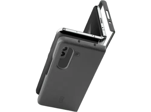 Funda CellularLine FITDUOGALZFOLD5K Para Samsung Galaxy Z Fold 5 Trasera Antibacteriana Negro