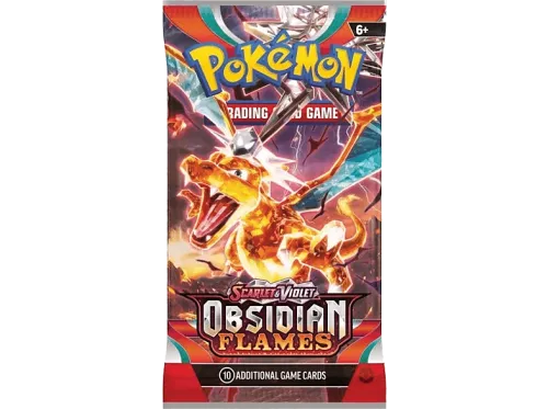 Juego Magicbox Pokémon: Scarlet & Violet 3: Llamas Obsidianas (Sobre 10 Cartas) (Inglés)