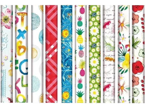 Papel de regalo Campus Surtido 70 x 200 cm 1 rollo Color Aleatorio