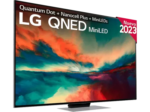 TV QNED Mini LED 55" LG 55QNED866RE UHD 4K Procesador Inteligente α7 4K Gen6 Smart TV DVB-T2 (H.265) Negro