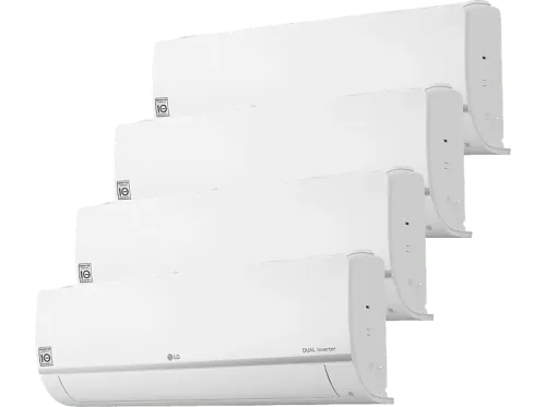 Aire acondicionado LG 4X1LG99912 Split 3x1 2268 fg/h WiFi Inverter Bomba de calor Blanco