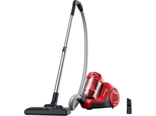 Aspirador sin bolsa Rowenta RO2913EA 900 W 1.2 L Tecnol. Ciclónica Filtro de espuma y alta eficiencia Radio acción 7.6 m 77 dB Rojo