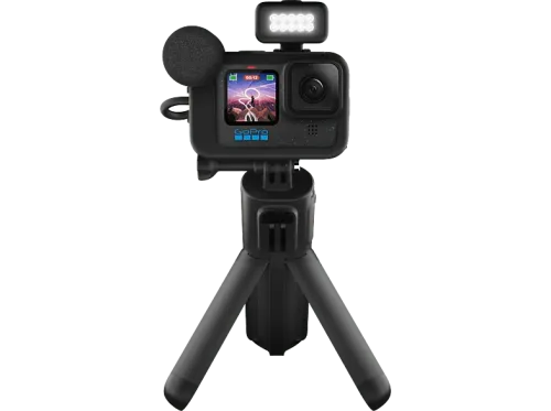 Cámara deportiva GoPro Hero 12 Creator Edition HyperSmooth 27 megapixels 5.3K HDR Sumergible hasta 10m Cámara lenta Negro