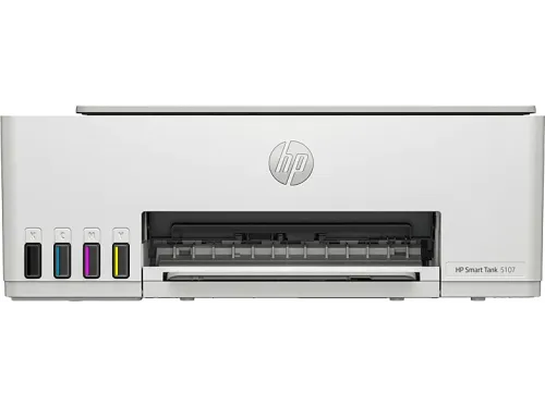 Impresora multifunción HP Smart Tank 5107 Color Con deposito de tinta recargable WiFi Hasta 3 años de impresión incluida Blanco
