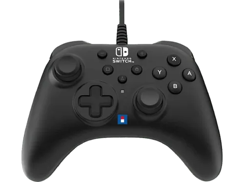 Mando Hori Turbo Turbo NSW-457U Para Nintendo Switch Con Cable Negro y Rojo