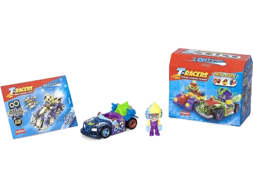 Figura MagicBox T-Racers Light Speed Car & Racer Superhings Mix & Race Figura aleatoria Multicolor