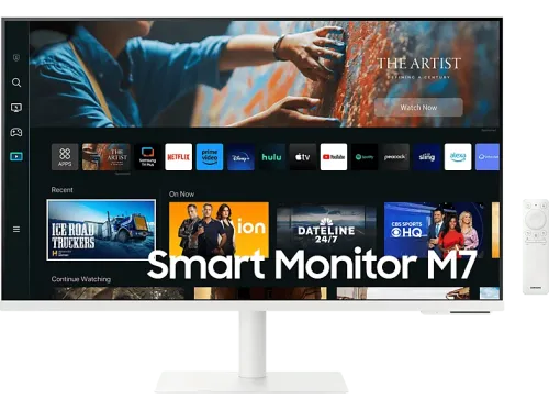 Monitor Samsung Smart Monitor M7 LS32CM703UUXEN  32" UHD 4K 4 ms 60 Hz Pantalla inalámbrica WiFi Bluetooth Blanco