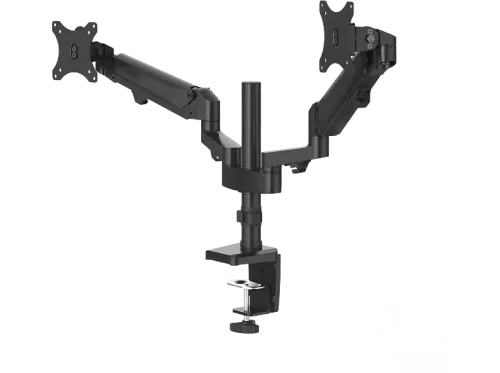 Soporte monitor- Hama Holder De 13" a 32" Con 2 Brazos VESA Inclinación +45°/-45° Giro 180° Hasta 12kg Altura ajustable Negro