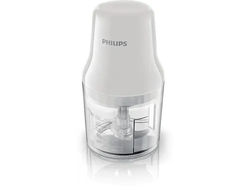 Picadora Philips HR1393/00 Potencia 450W Capacidad de 0.7 litros 1 velocidad