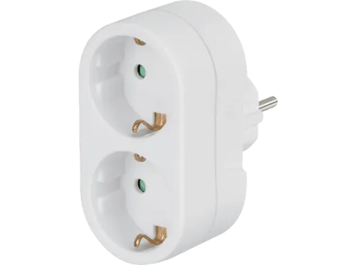 Ladrón enchufe Hama 108876 1 macho 2 hembras Blanco