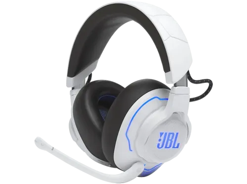 Auriculares gaming JBL Quantum 910P Console Wireless Para PlayStation Inalámbrico Cancelación de Ruido Activa Micrófono Blanco y Azul