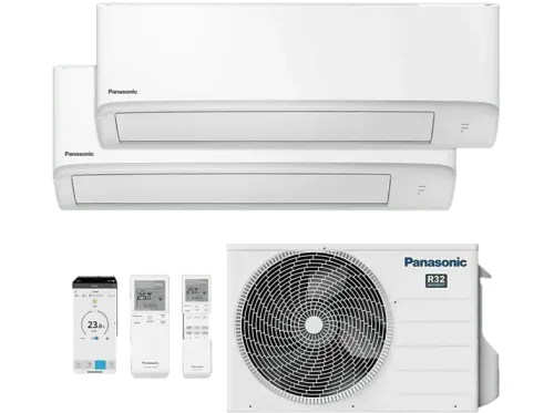 Aire acondicionado Panasonic KIT-2TZ2535-ZBE Split 2x1 2150 fg/h + 3010 fg/h WiFi Inverter Bomba de calor