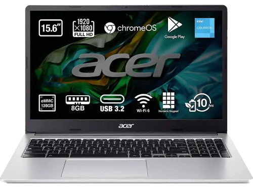 Portátil Acer Chromebook CB315-4H-C4BQ 15.6" Full HD Intel® Celeron® N4500 8GB RAM 128GB eMMC Intel® UHD Graphics Google Chrome OS