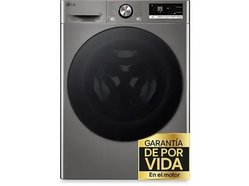 Lavadora carga frontal LG F4WR7009AGS Serie 700 9 kg 1400 rpm 14 Programas AI Direct Drive™ TurboWash™360˚ Inox