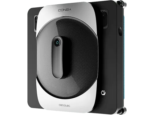 Robot limpiacristales Cecotec Conga Windroid 1290 DoubleSpray Connected 72 W Control App 5 Programas Spray doble 3 Mopas reutilizables Negro